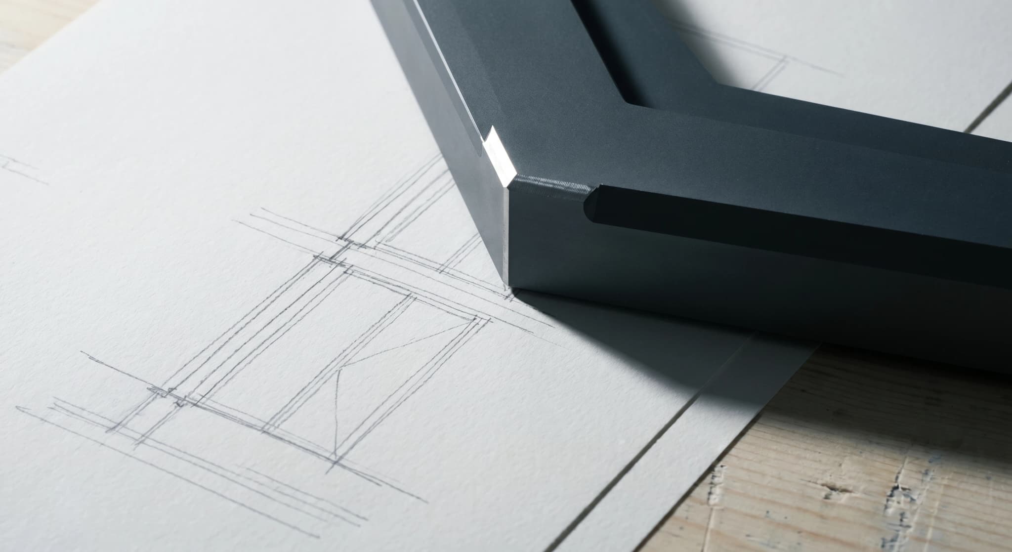 Meeting of the studio's two cultures, Tier-1 industrial execution (factory bench, aluminium profiles, jumbo glazing) and computational practice (Grasshopper screens, NURBS surfaces)