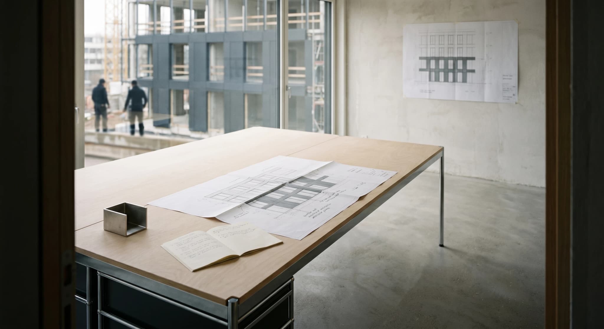 Bureau de chantier AMO, revue de site Owner's Engineer avec plans d'exécution