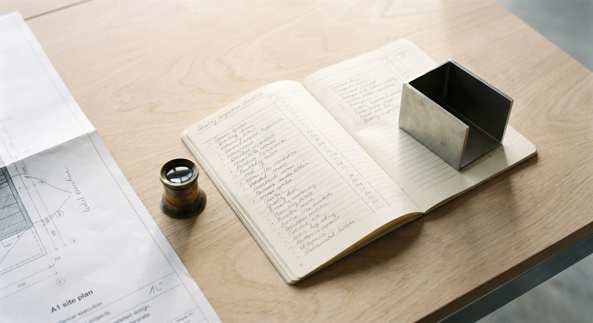 Documents d'inspection qualité, revue AMO sur site